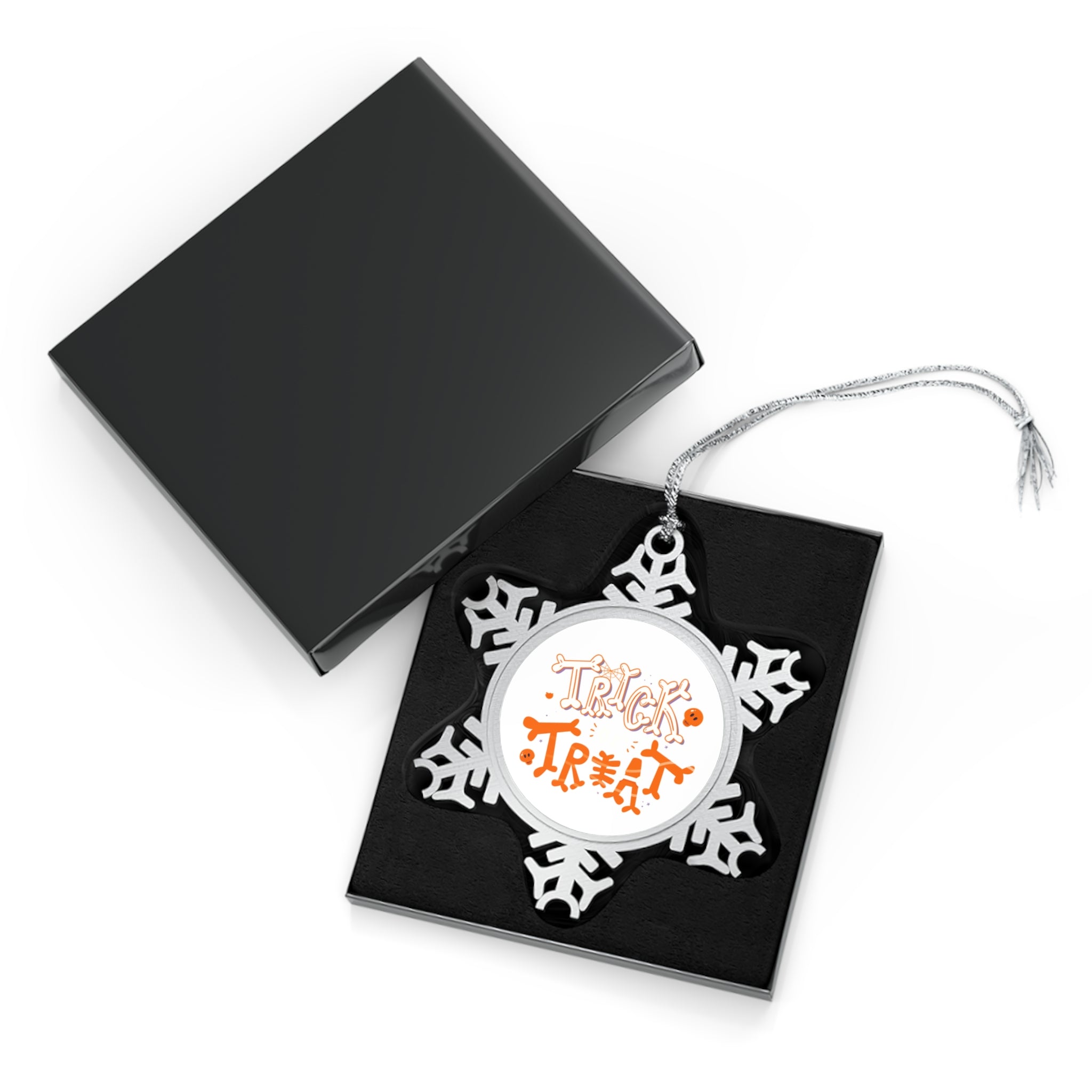 Halloween Trick or Treat | Pewter Snowflake Ornament